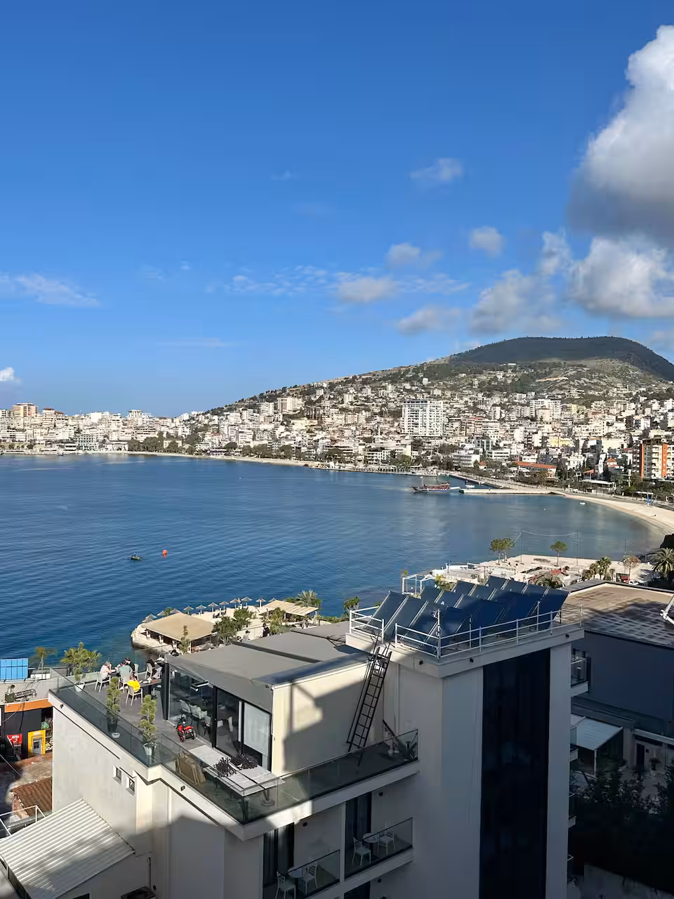 Sea view from the apartment balcony